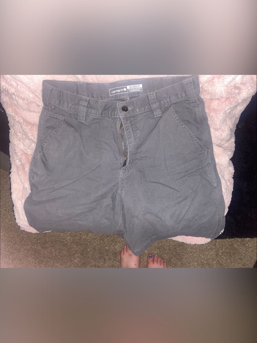 Carhartt Men's Gray Work Shorts